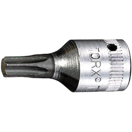 STAHLWILLE TOOLS 6, 3 mm (1/4") Screwdriver socket TORX T27 L.28 mm 01350027